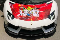 Siêu xe Lamborghini Aventador 26 tỷ cổ vũ Olympic Việt Nam