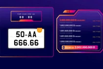 Biển xe máy 50-AA666.66 về tay đại gia với giá 2 tỷ đồng