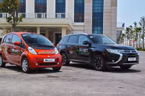 Xe ôtô Mitsubishi điện "siêu sạch" lăn bánh tại Đà Nẵng