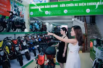 Giới trẻ Ninh Bình “phát sốt” với xe điện phong cách mới