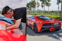Video: Tống Đống Khuê trổ tài drift trên siêu xe Ferrari 458 Italia