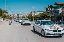 Dàn xe sang trăm tỷ rước dâu tại Quảng Ninh