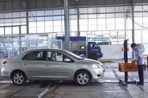 Xe ôtô bị phạt nguội vẫn được đăng kiểm tạm thời