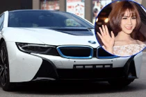 Diệp Lâm Anh diện “hở bạo” cưỡi siêu xe BMW i8 tiền tỷ