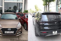 VinFast Lux và Hyundai i10 trùng biển "thần tài" ở Hà Nội