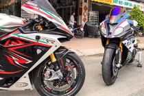 Bộ đôi siêu môtô khủng hơn 2 tỷ của dân chơi miền Tây 