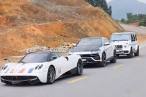 Dàn xe trăm tỷ của Minh Nhựa chạy trên cao tốc nghìn tỷ