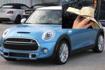 Trần xe sang MINI Cooper S tại Việt Nam bằng giấy các tông