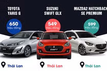 Tân binh Mazda2 và Suzuki Swift đối đầu Toyota Yaris