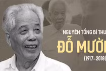 Viếng nguyên Tổng bí thư Đỗ Mười chỉ mang băng tang, không mang vòng hoa
