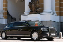 Xe sang Cortege của tổng thống Putin lăn bánh đến Phần Lan