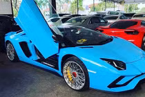 Siêu xe Lamborghini Aventador S mui trần cập bến Campuchia
