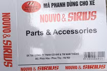 Phụ tùng xe máy Yamaha "nhái" làm thủ công tại Vĩnh Phúc