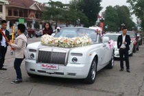 Hình ảnh siêu xe Rolls-Royce 30 tỷ rước dâu tại Nam Định
