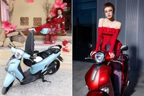 Rapper Pháo với Tiktoker Hoa Xù đọ phong cách với Yamaha Janus