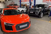 Đại gia Sài Gòn đưa dàn siêu xe tiền tỷ đi làm đẹp