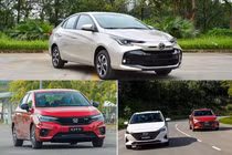 Toyota Vios tăng trưởng tới 450%, nhưng vẫn thua Honda City