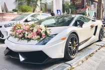 "Siêu bò" Lamborghini Gallardo Superleggera rước dâu ở Hà Nội 