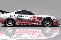 Những chiếc xe ôtô “siêu ấn tượng” ngày Valentine 14/2