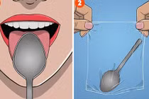 Mẹo kiểm tra sức khỏe trong một phút bằng thìa