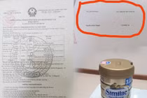 Trẻ đau bụng sau khi uống sữa Abbott Similac: Giấy kiểm định không có dấu, chữ ký