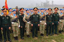 Đại tướng Phan Văn Giang kiểm tra hợp luyện diễu binh, diễu hành