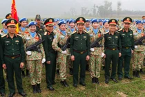 Đại tướng Phan Văn Giang kiểm tra hợp luyện diễu binh, diễu hành