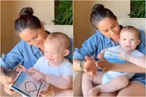 Hình ảnh Công nương Meghan Markle đúng chuẩn "bà mẹ bỉm sữa"