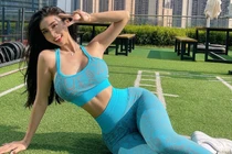 Mix đồ tôn dáng đỉnh cao, "nữ thần phòng gym" gây mê người nhìn