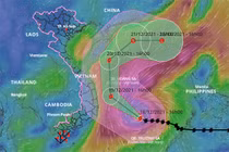 Bão số 9 giật cấp 17 cách Bình Định - Khánh Hòa 550km