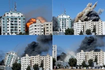 Cận cảnh tòa nhà đặt văn phòng AP ở Gaza bị Israel san phẳng