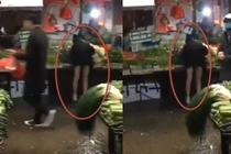 Video: Chân dài nằm gục trên hàng rau, người dân ngó lơ vì sợ virus Corona