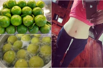 Uống nước chanh luộc cân nặng xuống cực nhanh