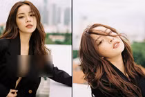 Chi Pu mặc vest giữa phố trong thời tiết nắng đổ lửa