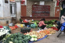 Giá rau xanh giảm một nửa, đổ đống không một khách mua