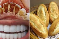 Dùng 1 chiếc bánh mỳ cao răng bao nhiêu cũng bong sạch