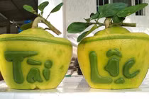 Người Sài Gòn nô nức săn bưởi hồ lô, dưa thỏi vàng giá bạc triệu