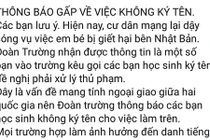 Trường Marie Curie nói gì về kêu gọi không ký ủng hộ bé Nhật Linh?