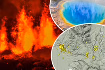 Siêu núi lửa Yellowstone phun cột nước nóng khổng lồ