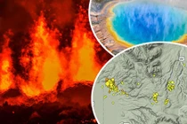 Siêu núi lửa Yellowstone phun cột nước nóng khổng lồ