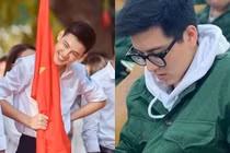 "Hot boy cầm cờ" năm nào giờ là sinh viên trường có tiếng