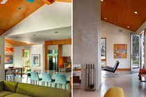 Nhà cấp 4 đẹp độc lạ nhờ sự kết hợp giữa gỗ và bê tông