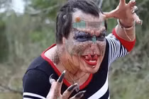 Video: Quý cô chuyển giới hóa “rồng huyền thoại” nhờ cắt tai, xăm mình