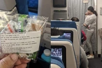 Sợ con nhỏ khóc trên máy bay, mẹ trẻ hành động "lạ"