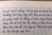 Học sinh tiểu học tả bác hàng xóm như tranh biếm họa