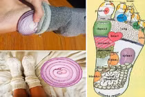 Công dụng của việc đặt hành tây vào lòng bàn chân rồi đi ngủ