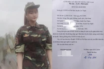 Nữ sinh Bắc Giang bảo lưu đại học, nộp đơn lên đường đi nghĩa vụ quân sự