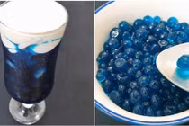 Sữa tươi trân châu hoa đậu biếc vừa ngon tê lưỡi lại mát lịm tim