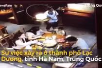 Video: Chồng hất cả nồi lẩu sôi sùng sục vào mặt bạn trai vợ ở Trung Quốc