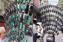 Ông cụ dùng 64 smartphone để chơi Pokemon Go